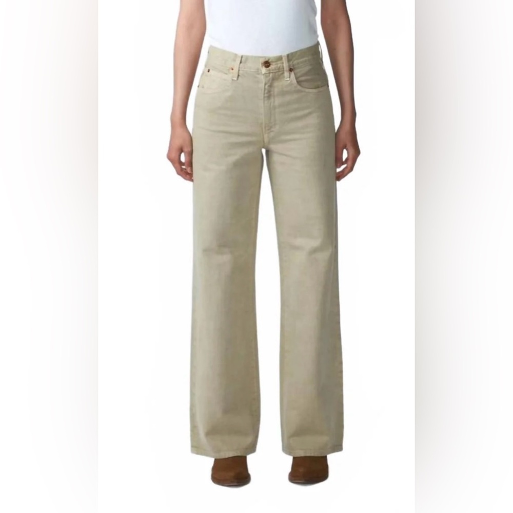SLVRLAKE 

Grace Wide Leg Pants In Pale Khaki